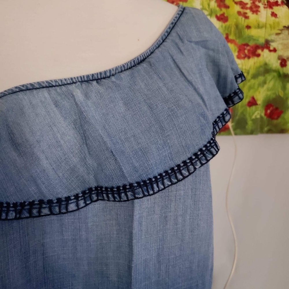Cloth and stone one shoulder ruffle dress - Picture 6 of 8